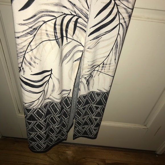 Cato Beige Palm Print Maxi - Picture 4 of 7